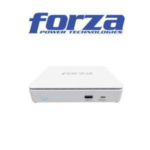 UPS PoE y banco de energía USB-C con batería de litio de 35W y salidas de 5/9/12/15/24V CC