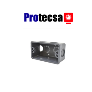 Caja (101.6 x 50.8) mm (4 x 2″) rectangular PVC UL